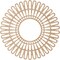 Ekena Millwork Cornelius Wood Fretwork Pierced Ceiling Medallion, Alder, 34"OD x 12 5/8"ID x 1/4"T CMWP34X0250CRAL - alternate 5